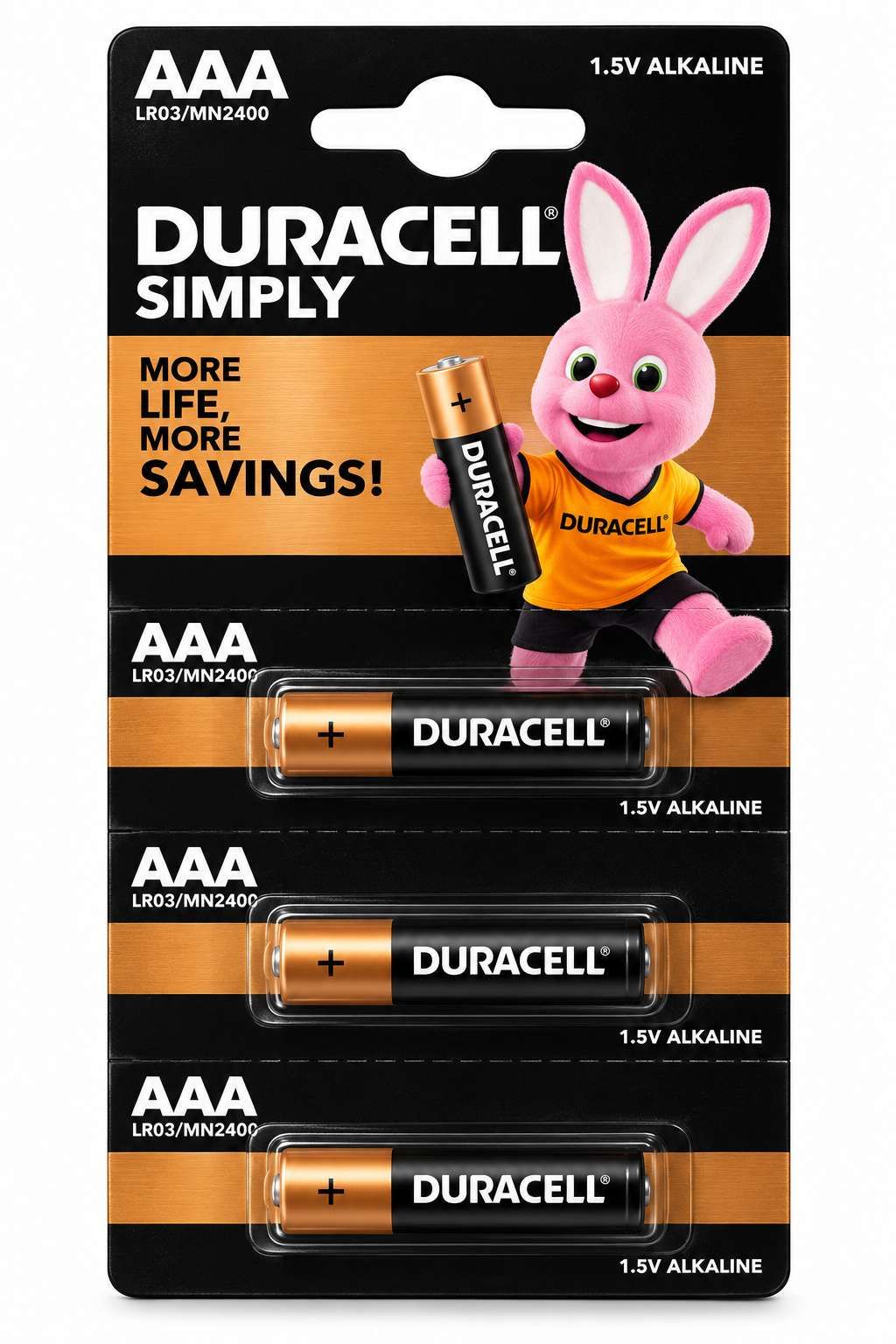 Duracell Simply Piles AAA LR03 – 3 Piles