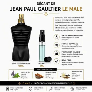 Décant Jean Paul Gaultier Le Male 5ML