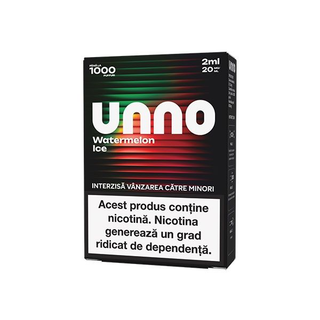 Cartus UNNO 1000 pufuri 20mg - Watermelon Ice