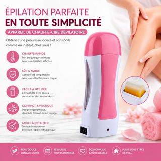 Chauffe-Cire Dépilatoire Électrique Rechargeable