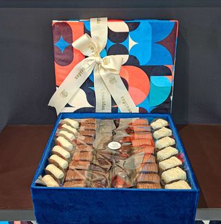 Boite Bleu Prestige carré 700g chocolat