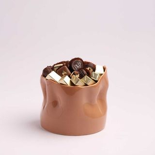 Vase artisanal - Chocolat