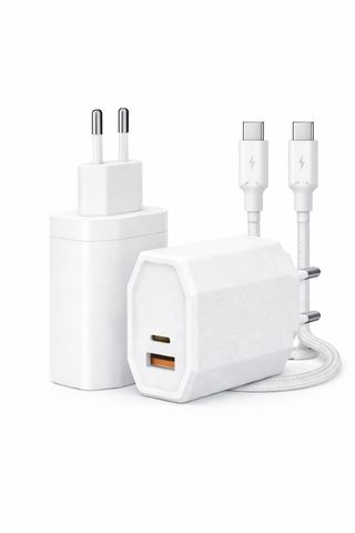 Chargeur Rapide 65W GaN Double Port avec Câble Type-C vers Type-C–PD & QC 4.0