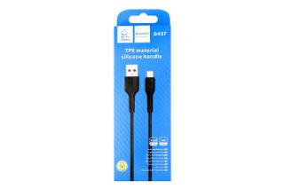 USB კაბელი-VDENMENV D42T USB TO Type-C 1M