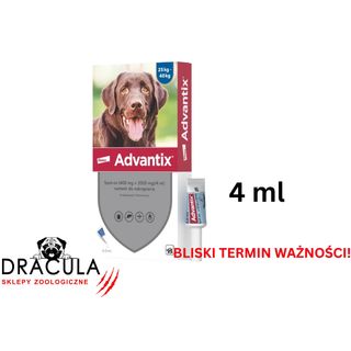 Advantix Krople na pchły i kleszcze dla psów, 4 ml