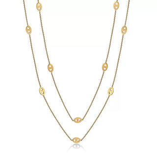 Collier de luxe plaqué or CGN181