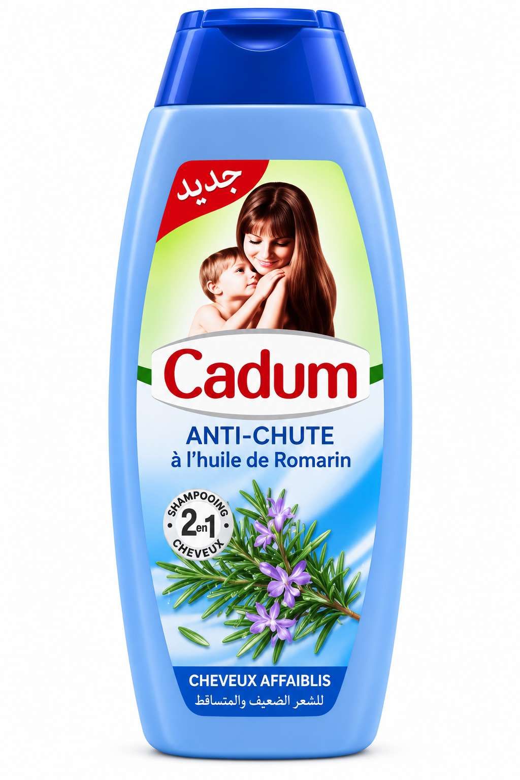 Cadum Shampooing 2en1 Anti-Chute à l'Huile de Romarinl– 380 ml