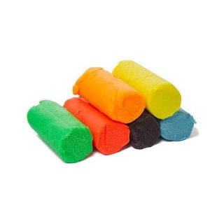 GLOBOX Pâte à modeler colorée pour enfants - 6 couleurs + 6 MOULES