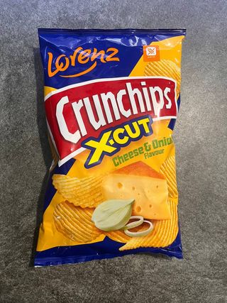 Чіпси картопляні "Crunchips" зі смаком сиру та цибулі 75г