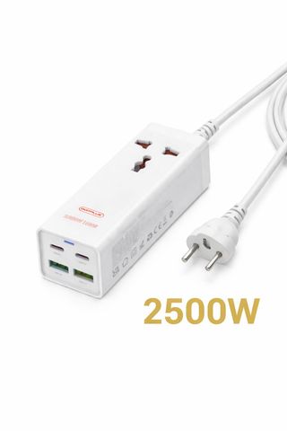 Multiprise Multifonction 2500W avec 4 Ports USB 2 USB-C+2 USB-A Charge Rapide et Sécurité Avancée