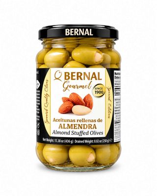 Oliwki Bernal nadziewane migdałem 436 g