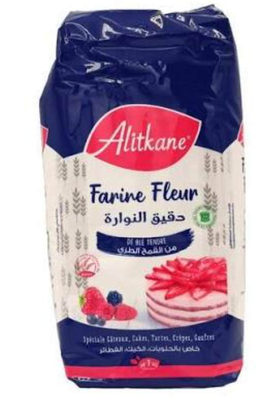 Alitkane Farine Fleur de Blé Tendre – 1 kg