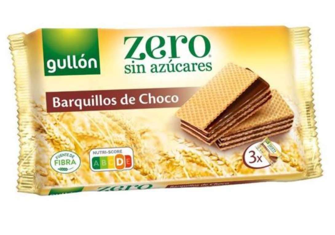 Gullón Zero Gaufrettes au Chocolat Sans Sucre – 3 Sachets (180 g)