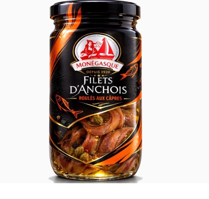 Filets d’Anchois Roulés aux Câpres La Monégasque
