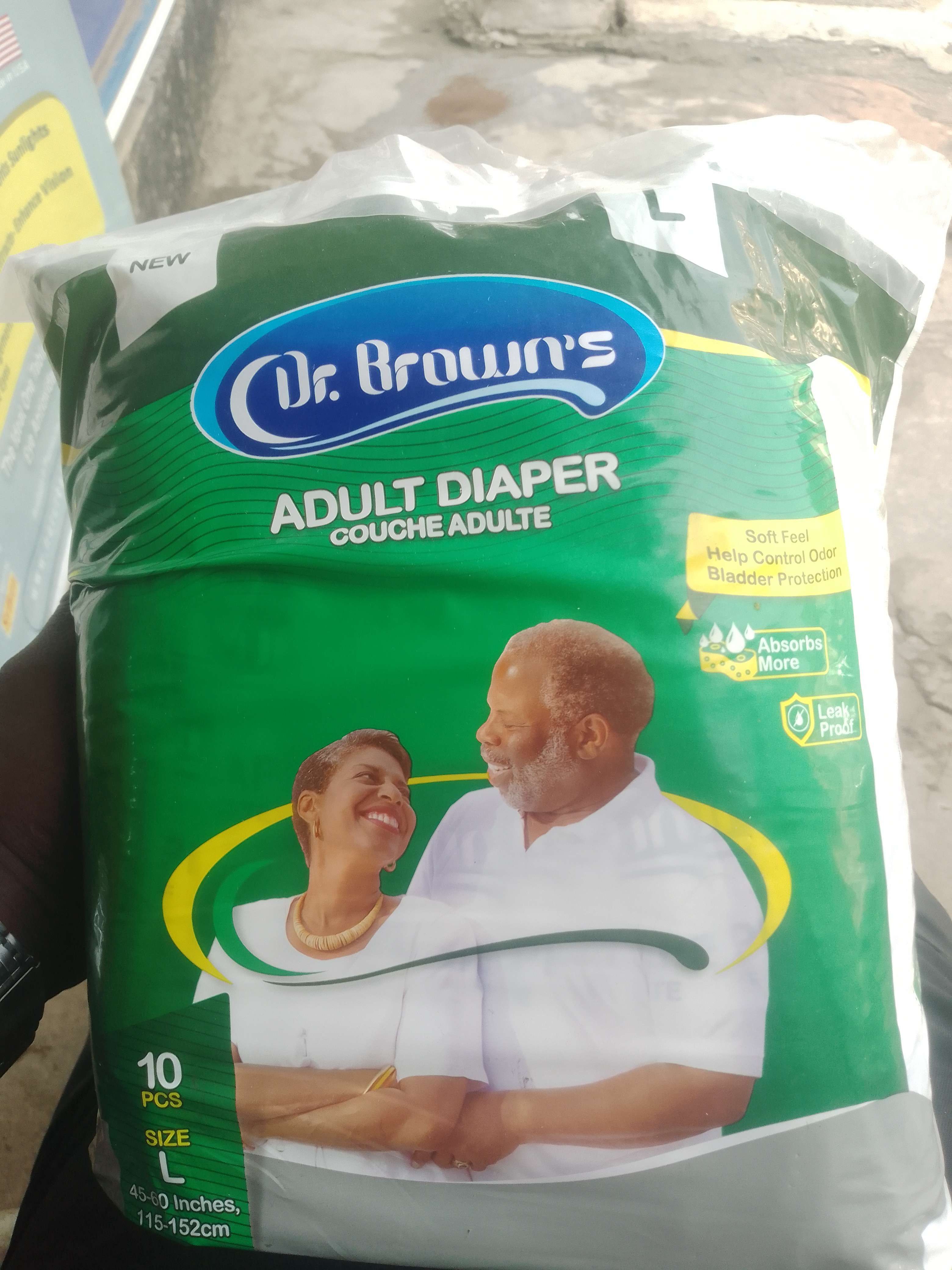 Dr. Brown's Adult Diaper Xl, 10 pcs