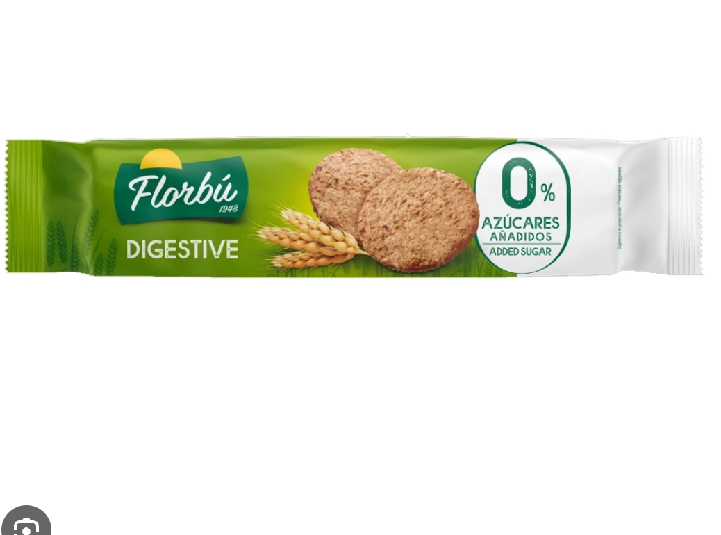 Florbú Digestive Biscuits au Blé Complet 0% Sucres Ajoutés