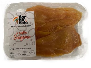 Petto di Pollo Giallo a Fette Selezione Flordocafè gr.400