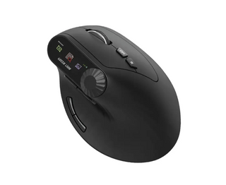 GRN078-Green Lion Smart OLED Vertical Mouse - Black