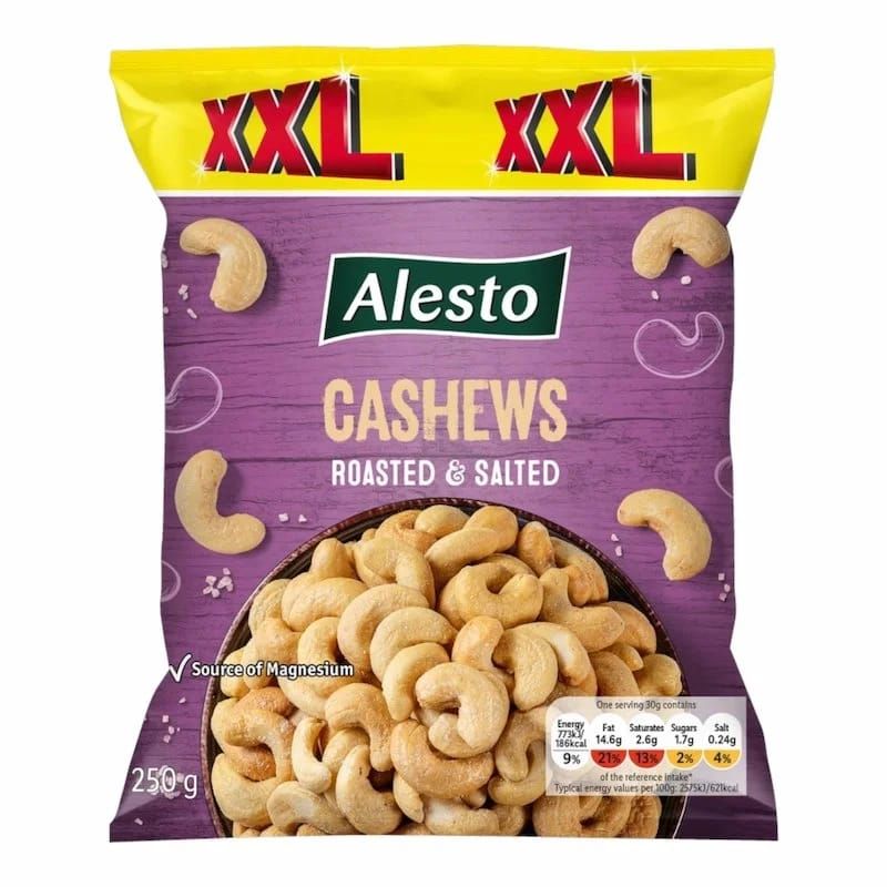 Alesto Noix de Cajou Grillées & Salées – 250 g