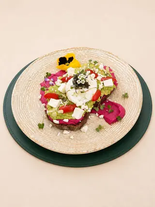 Tartine Houmous Betterave