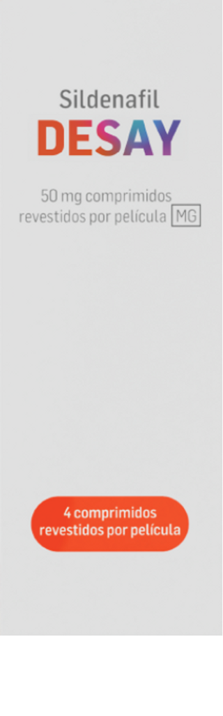 Sildenafil Desay 50 Mg 4 Comp. Revest. Por Pel.