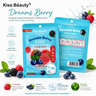Dreams Berry – Masque Visage Hydratant & Repulpant