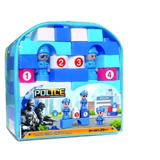 Jeu de Blocs de Construction  theme Police avec figurines – 38 Pièces -