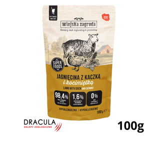Wiejska Zagroda Jagnięcina z kaczką i kocimiętką  100g