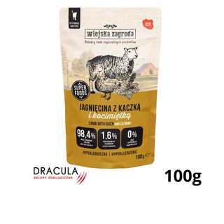 Wiejska Zagroda Jagnięcina z kaczką i kocimiętką 100g