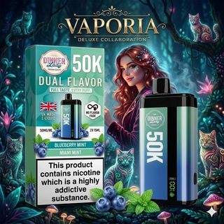 Dinner Lady 50k Dual Flavor - Blue Mint et Miami Mint