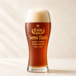 Semi Dark напівтемне бурштинове нефільтроване 1л