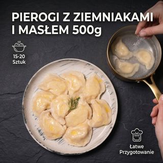 Pierogi z ziemniakami i masłem 500g