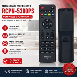 Télécommande pour décodeur RCPN-5300PS