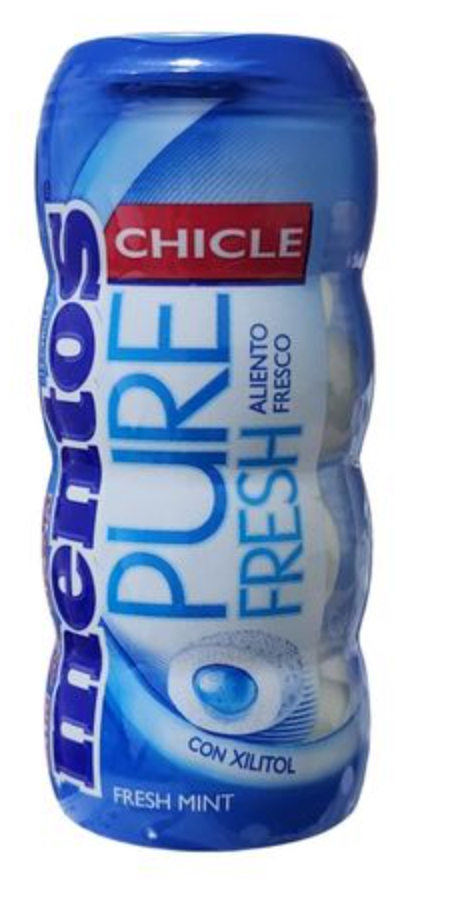 Mentos Pure Fresh Chewing-Gum Menthe Fraîche Sans Sucre