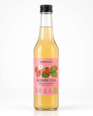 Kombucha BIO Dzika Poziomka – Delikatna.BIO 500 ml