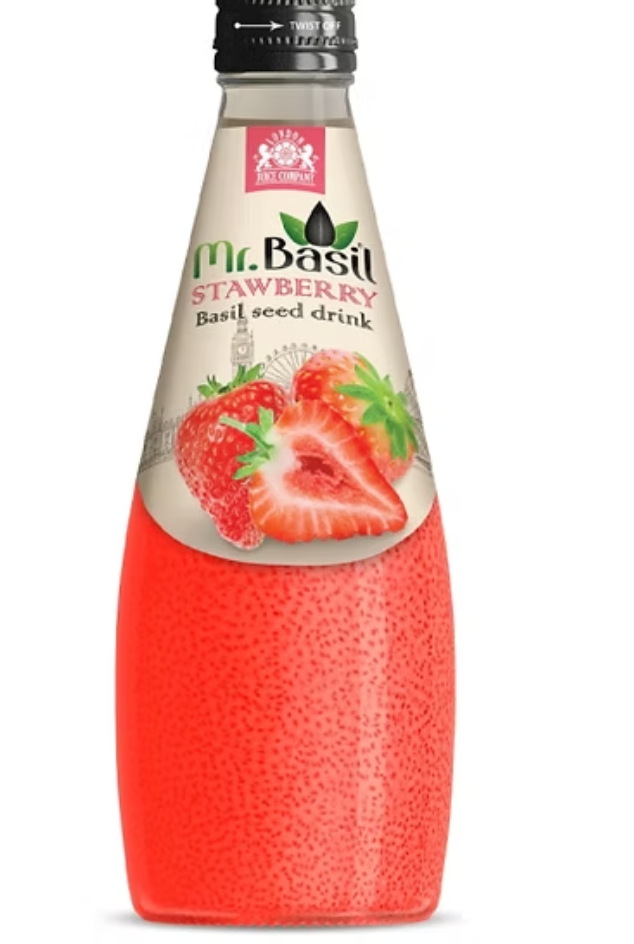 Boisson aux graines Mr Basil Fraise Basilic