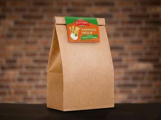 Чипси пшеничні печені з лаваша зі смаком "Сметана та зелень" ТМ "ДО БОЧКОВОГО" 90г