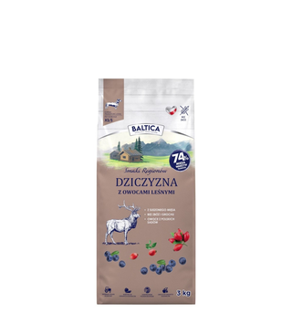 Karma dla psów Baltica Owoce leśne, 3 kg