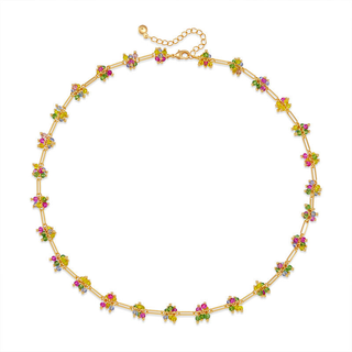 Collier Floral Éclat Doré CGN004