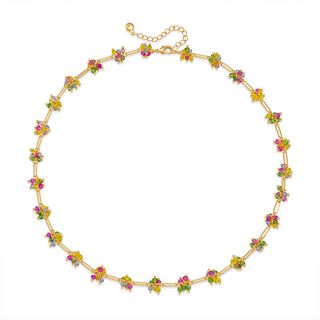 Collier Floral Éclat Doré CGN004