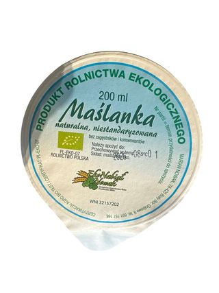 Ekologiczna maślanka 200ml Nowak