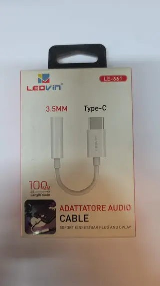 ⚡🎧 LEOVIN® Adattatore Audio Type-C a Jack 3.5mm – Plug & Play Alta Qualità