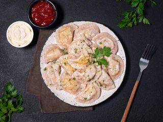 Pierogi z ziemniakami, serem i cebulką na mące orkiszowej 500g