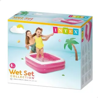 Piscine Gonflable 86 x 86 x 25 cm (rose) Intex