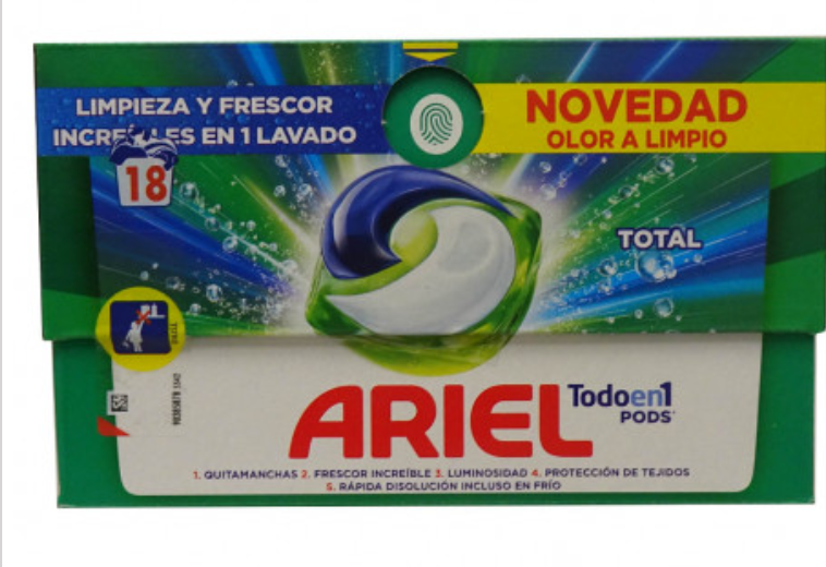 Ariel Detergent Tabs All in One - 18 u.