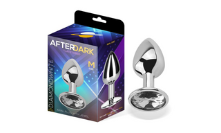 AFTERDARK DiamondWhite ალუმინის ანალური საცობი, M