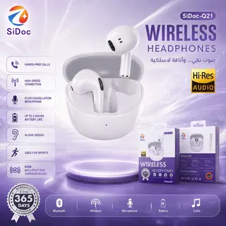 AirPods Bleutooth Sidoc Q21 - Audio Hi-Res