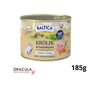 BALTICA Karma mokra dla kota - Królik 185g