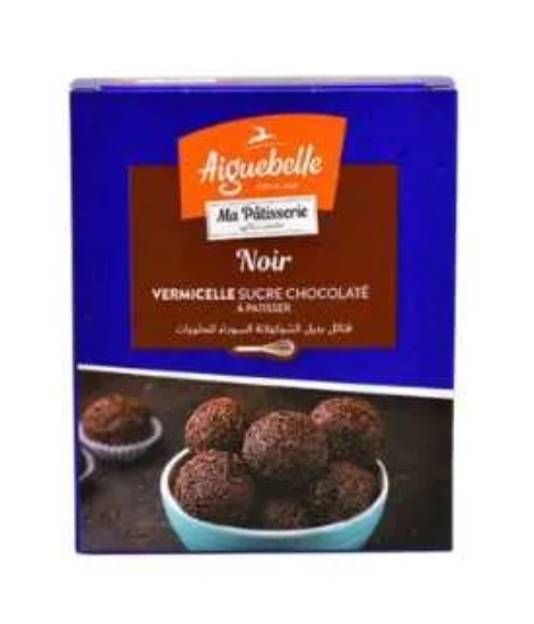 Aiguebelle Ma Pâtisserie Vermicelle Sucre Chocolaté Noir – 200 g