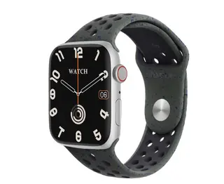 Green Lion Ultimate Smart Watch - Silver( Case)/Blue Silicone Gray New Nike(Strap)